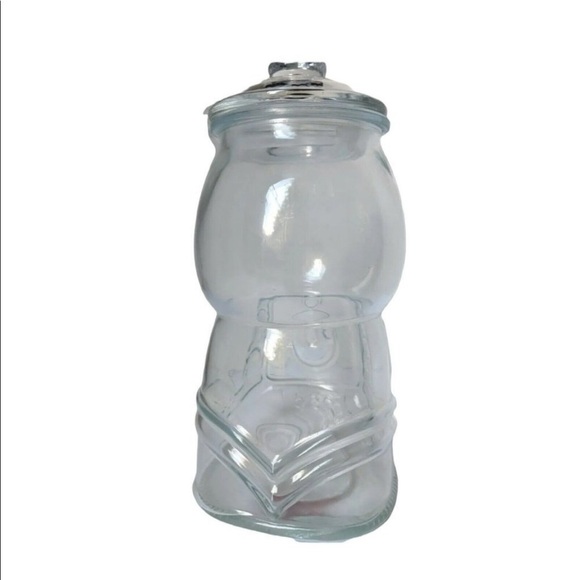 NWT HTF Target Bullseye Playground Clear Glass Gumball Machine Candy/Cookie Jar - Picture 3 of 4